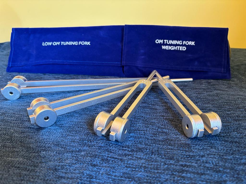 Tuning forks used in combination with acupuncture needles at Enric's Clare Acupuncture Clinic